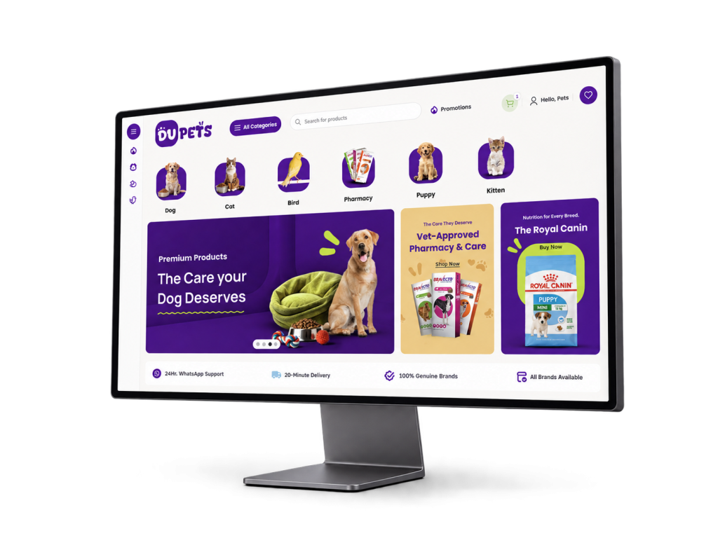 DU PETS Monitor Mockup